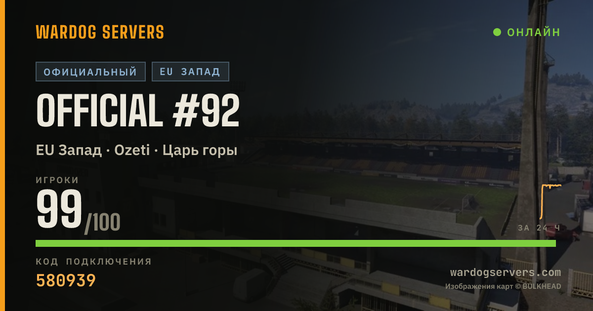 Баннер статуса сервера Official #92