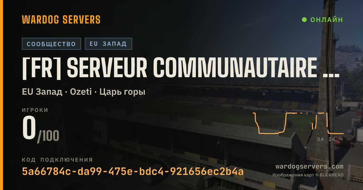 Баннер статуса сервера [FR] Serveur communautaire - DISCORD.GG/KENNY #1 KGG