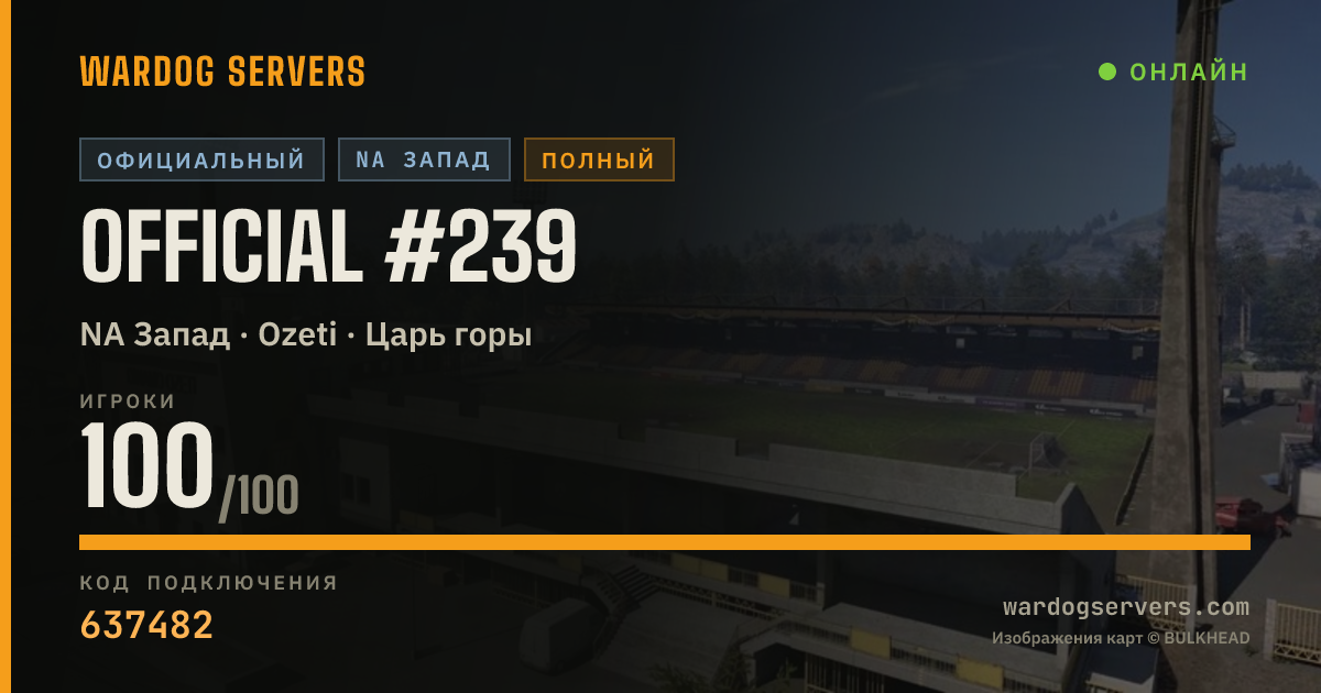 Баннер статуса сервера Official #239