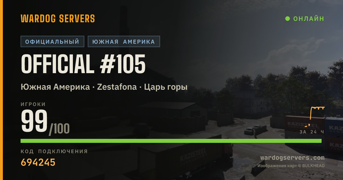 Баннер статуса сервера Official #105