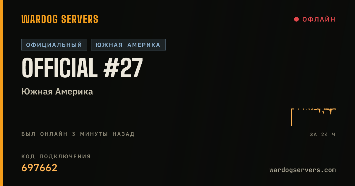 Баннер статуса сервера Official #27