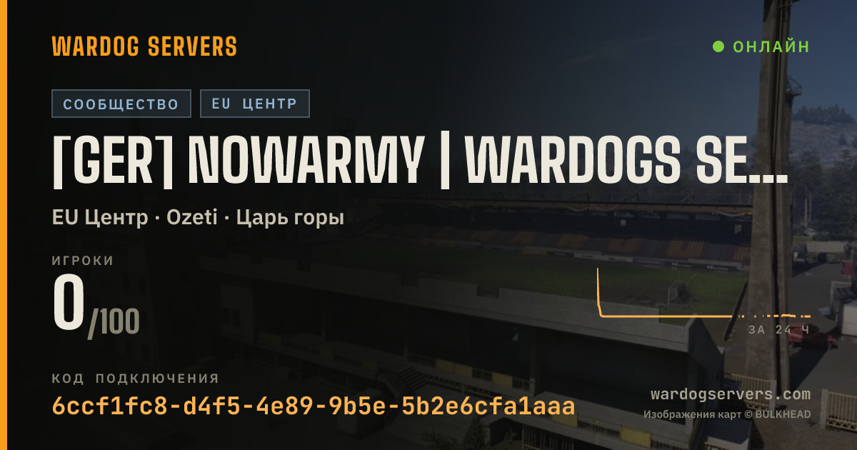 Баннер статуса сервера [GER] NOWArmy | Wardogs Server | discord.gg/BnDDhzDggG