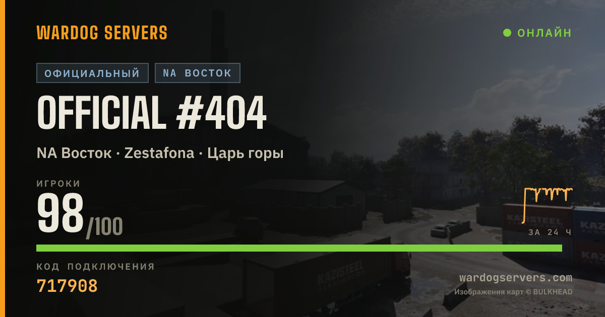 Баннер статуса сервера Official #404