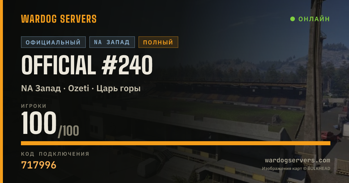 Баннер статуса сервера Official #240