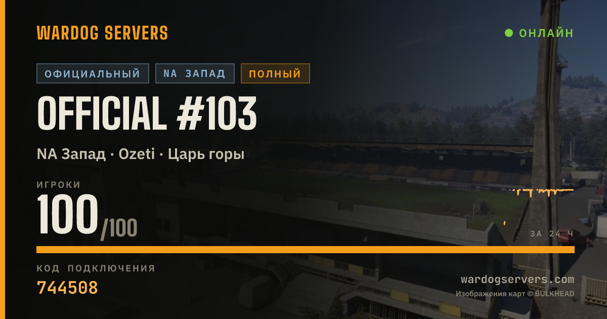 Баннер статуса сервера Official #103