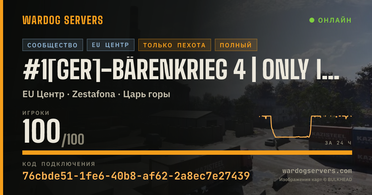 Баннер статуса сервера #1[GER]-Bärenkrieg 4 | Only Infanterie