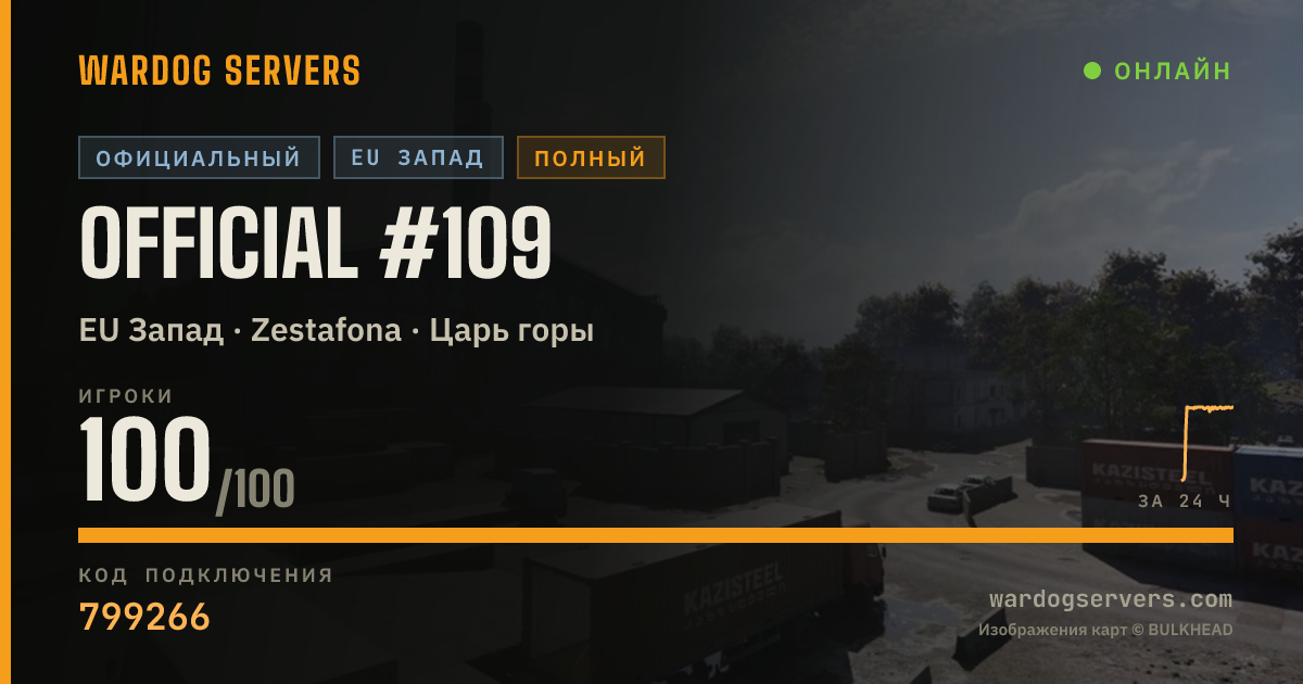 Баннер статуса сервера Official #109
