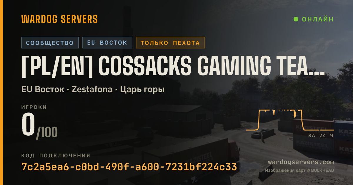 Баннер статуса сервера [PL/EN] Cossacks Gaming Team Infantry Only