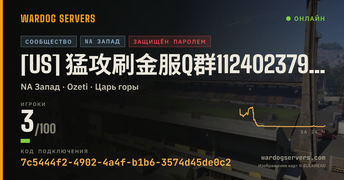 Баннер статуса сервера [US] 猛攻刷金服q群1124023793公益免费进群拿密码