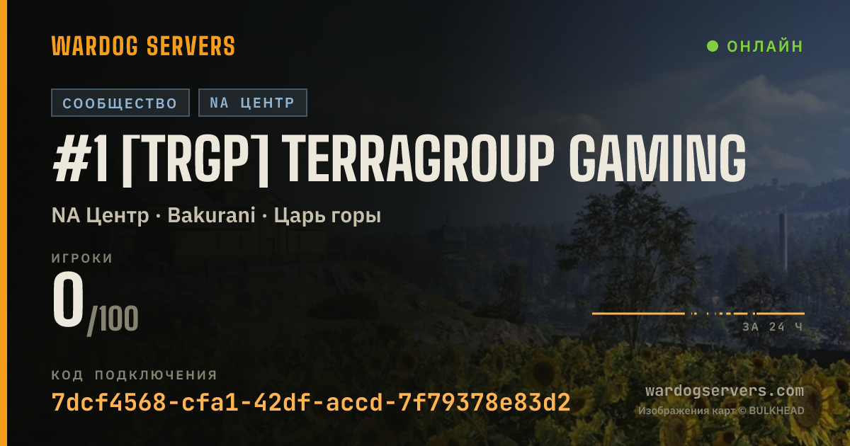Баннер статуса сервера #1 [TRGP] TERRAGROUP GAMING