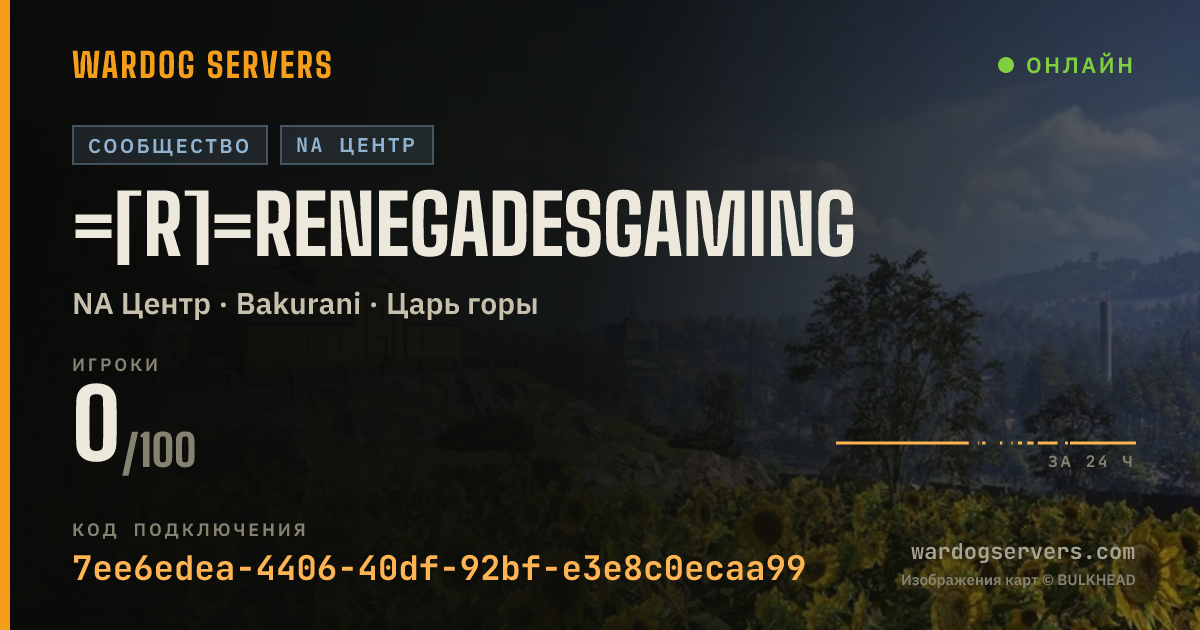 Баннер статуса сервера =[R]=RenegadesGaming