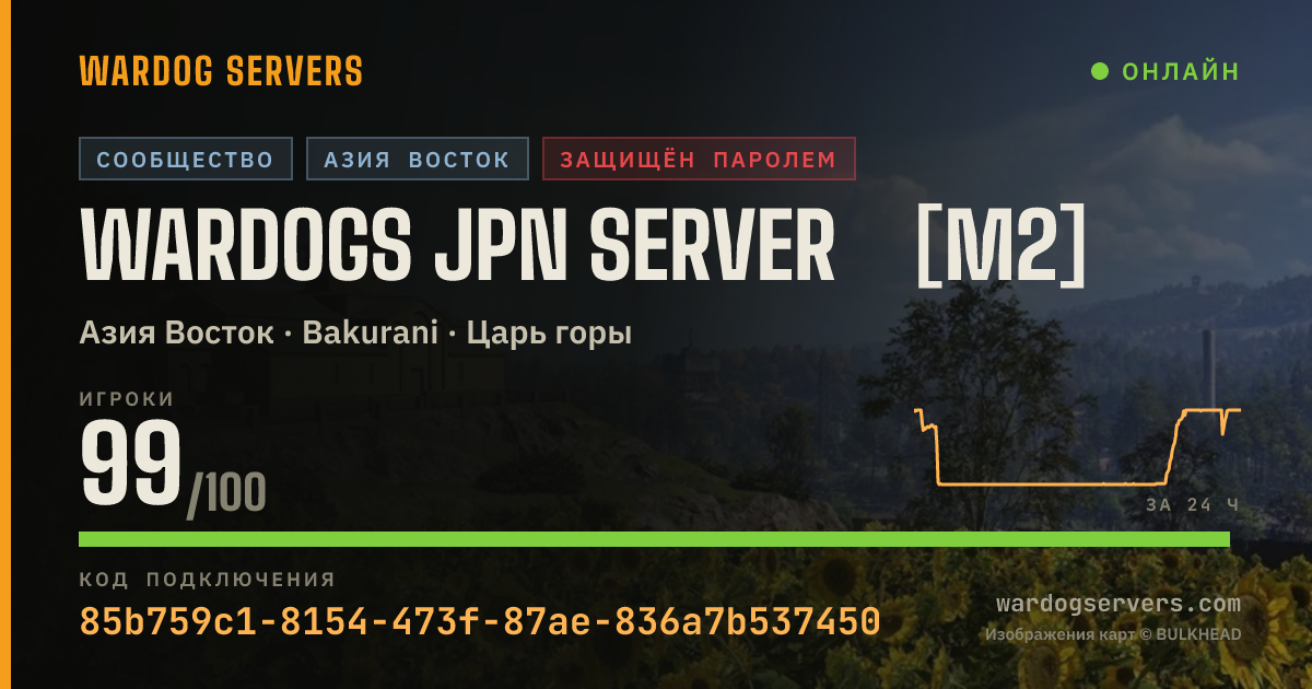 Баннер статуса сервера WARDOGS JPN SERVER ［M2］