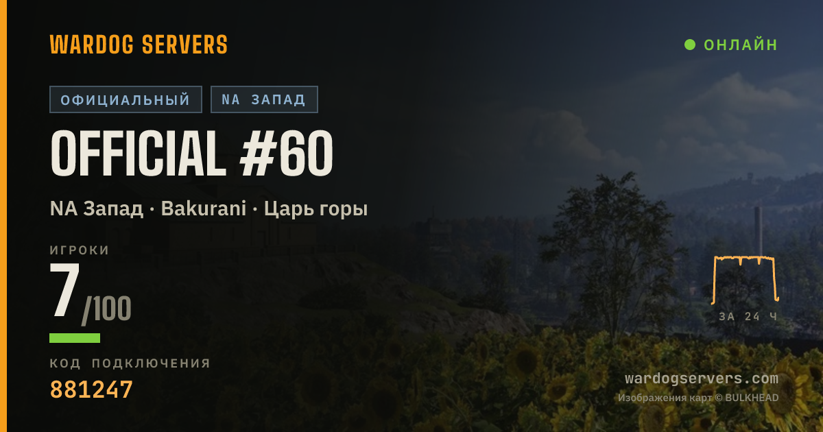 Баннер статуса сервера Official #60