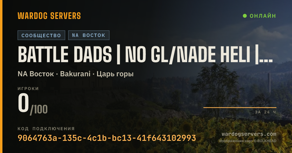 Баннер статуса сервера Battle Dads | No GL/Nade Heli | NO Thermals