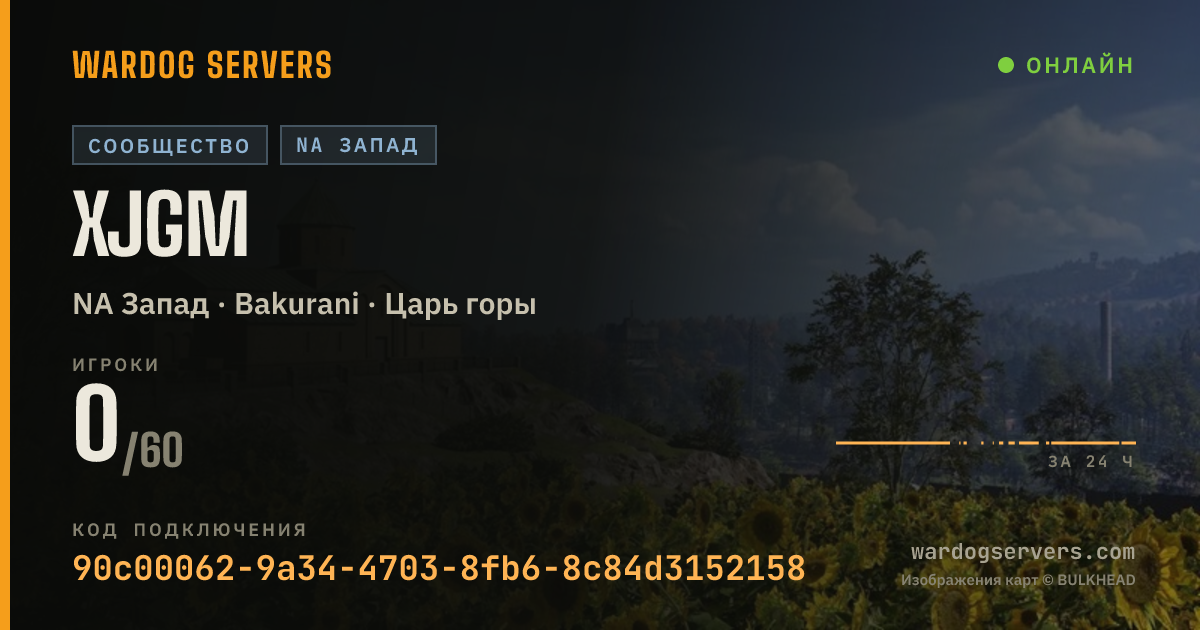 Баннер статуса сервера XJGM