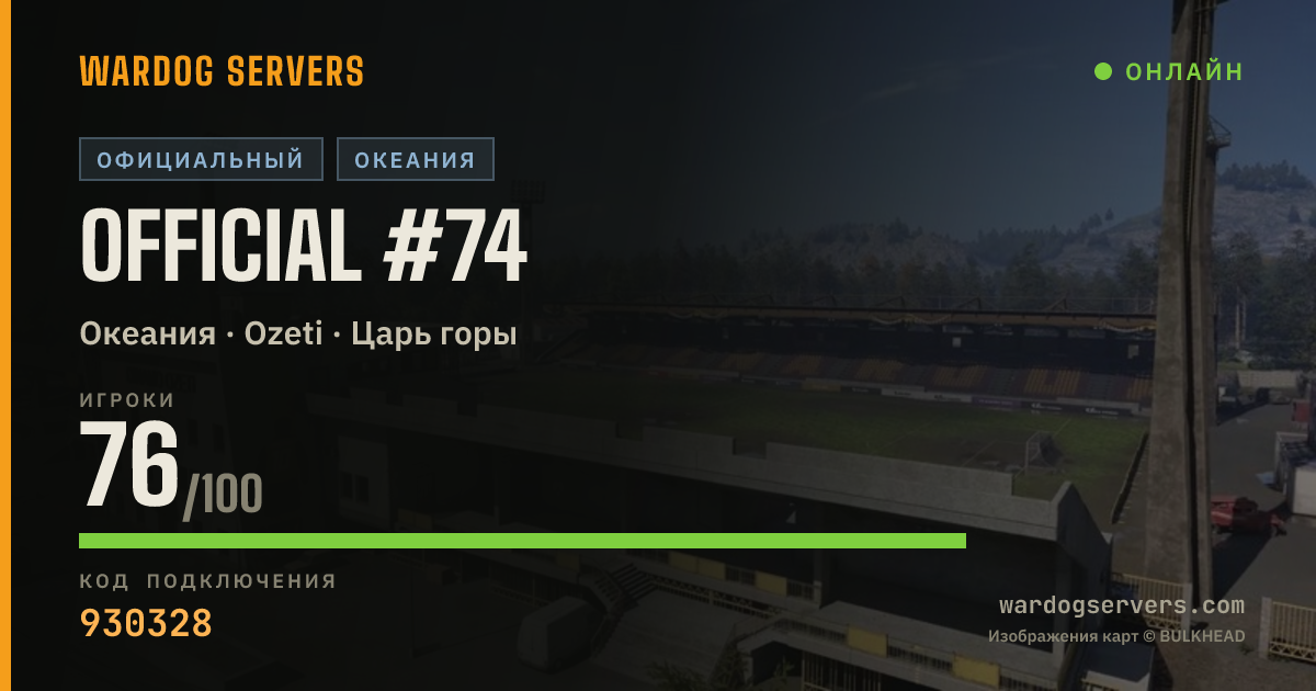 Баннер статуса сервера Official #74
