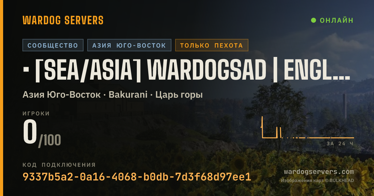 Баннер статуса сервера • [SEA/ASIA] WardogsAD | English/中文 | Active Admins | Casual