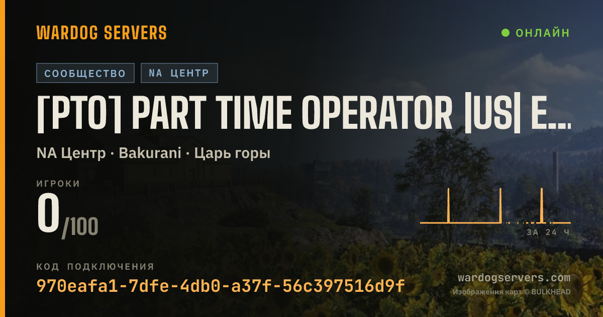Баннер статуса сервера [PTO] PART TIME OPERATOR |US| EAST 100 PLAYER