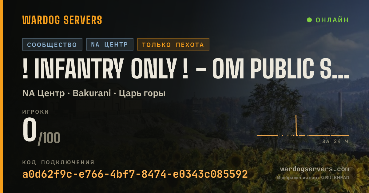 Баннер статуса сервера ! INFANTRY ONLY ! - OM Public Server