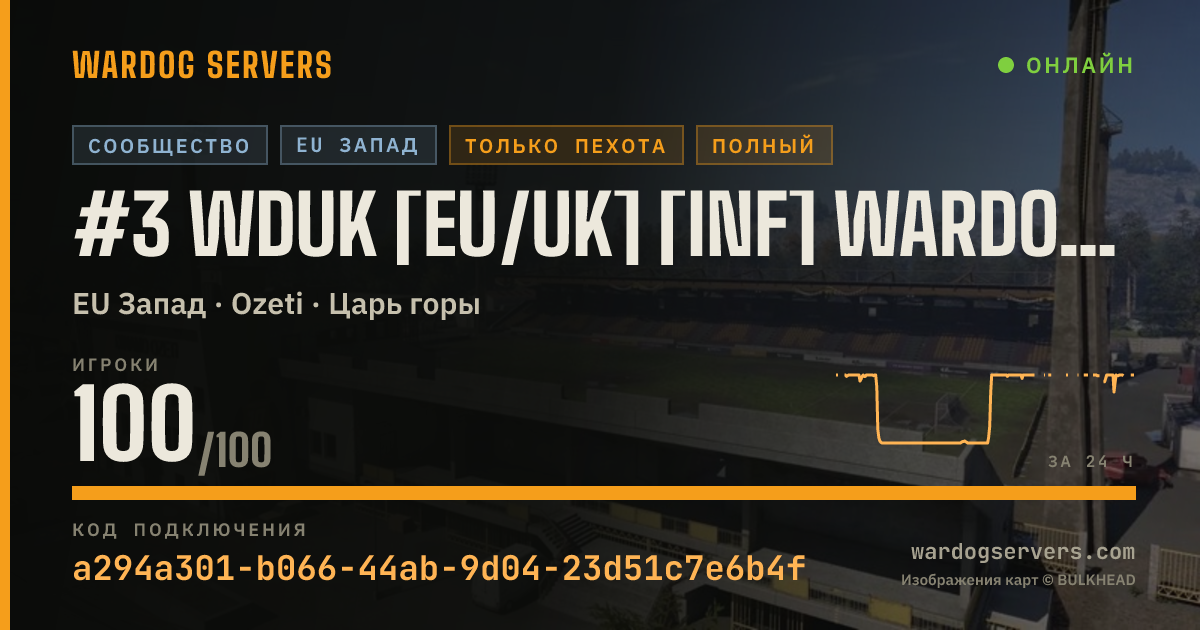 Баннер статуса сервера #3 WDUK [EU/UK] [INF] WARDOGS UK Discord.gg/wardogsuk