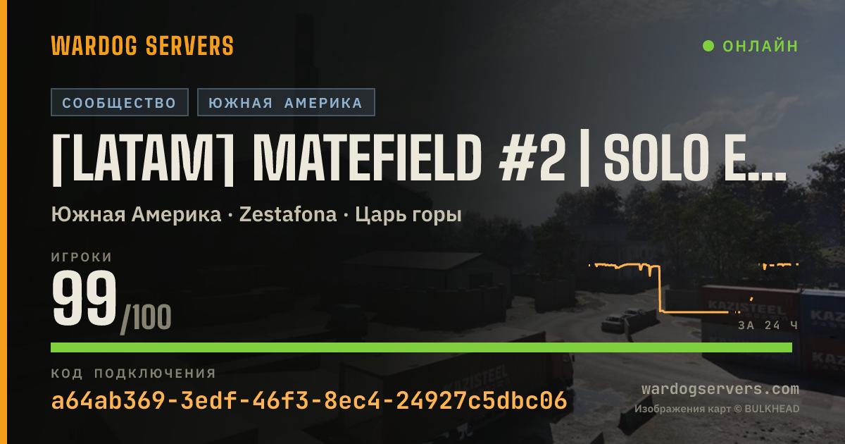 Баннер статуса сервера [LATAM] MATEFIELD #2 | SOLO ESPAÑOL | discord.gg/matefield