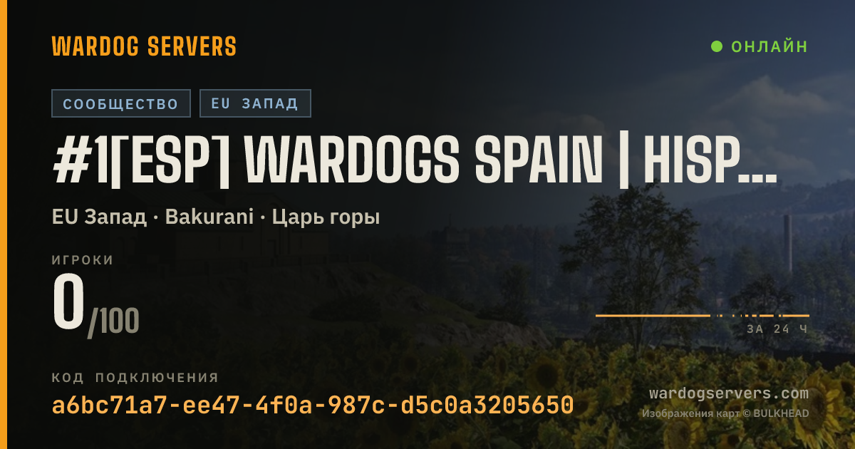 Баннер статуса сервера #1[ESP] WARDOGS SPAIN | HISPANIA 24H Admin