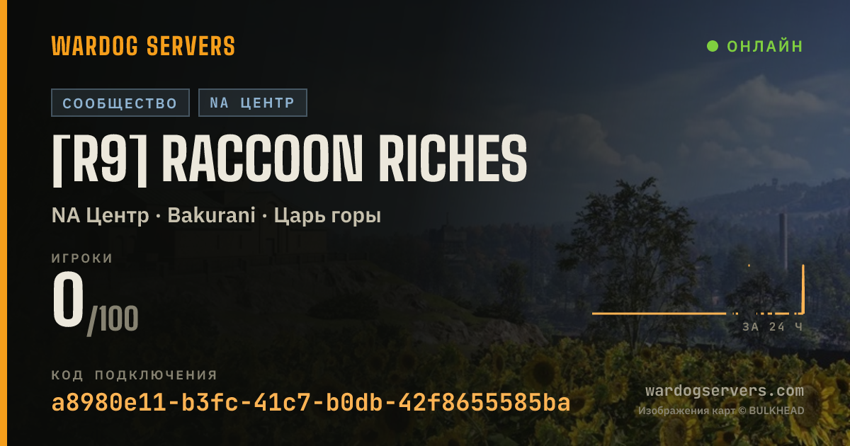 Баннер статуса сервера [R9] Raccoon Riches