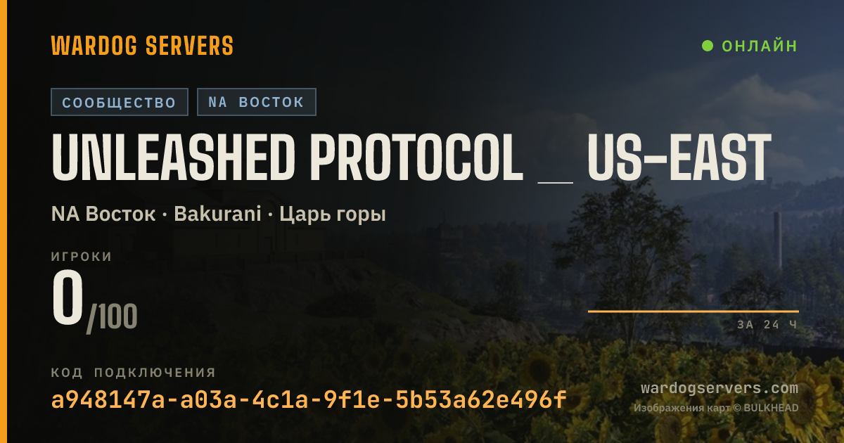 Баннер статуса сервера Unleashed Protocol _ US-EAST