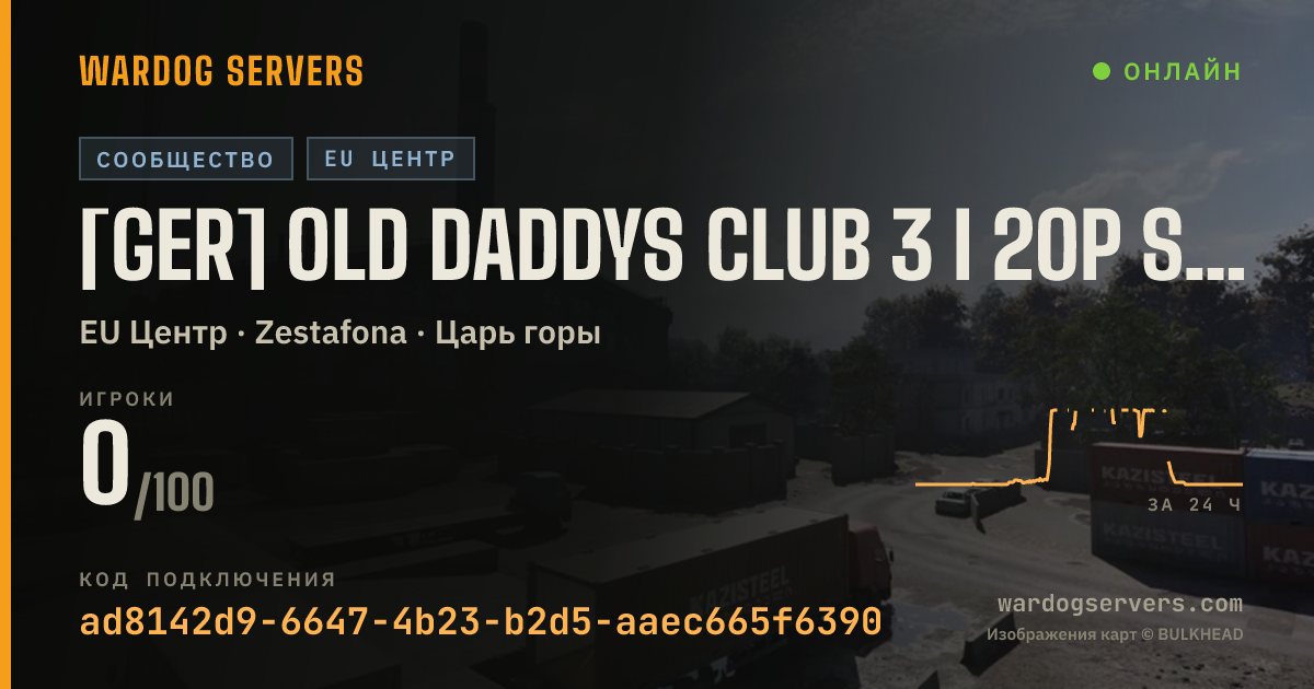 Баннер статуса сервера [GER] Old Daddys Club 3 I 20p Start