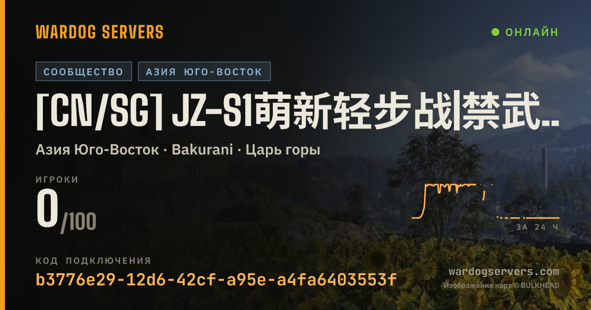 Баннер статуса сервера [CN/SG] JZ-S1萌新轻步战|禁武装|桔宝反作弊| Q群414161574