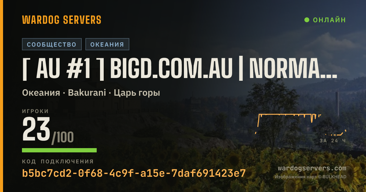 Баннер статуса сервера [ AU #1 ] BigD.com.au | Normal | discord.gg/BigD