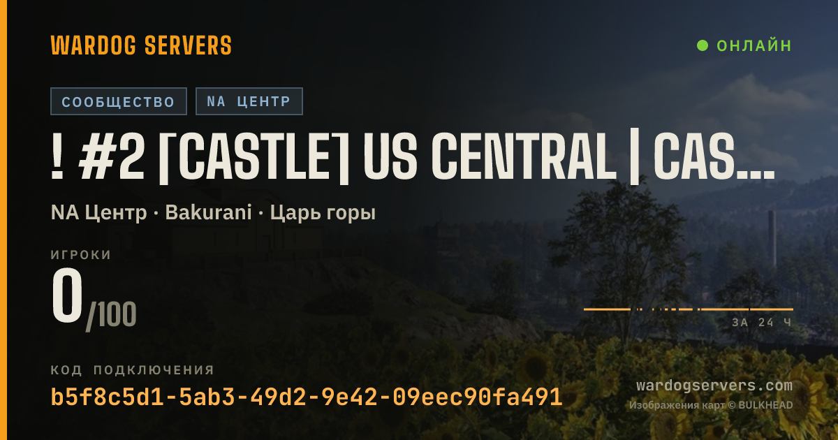 Баннер статуса сервера ! #2 [CASTLE] US CENTRAL | Casual | discord.gg/castledogs