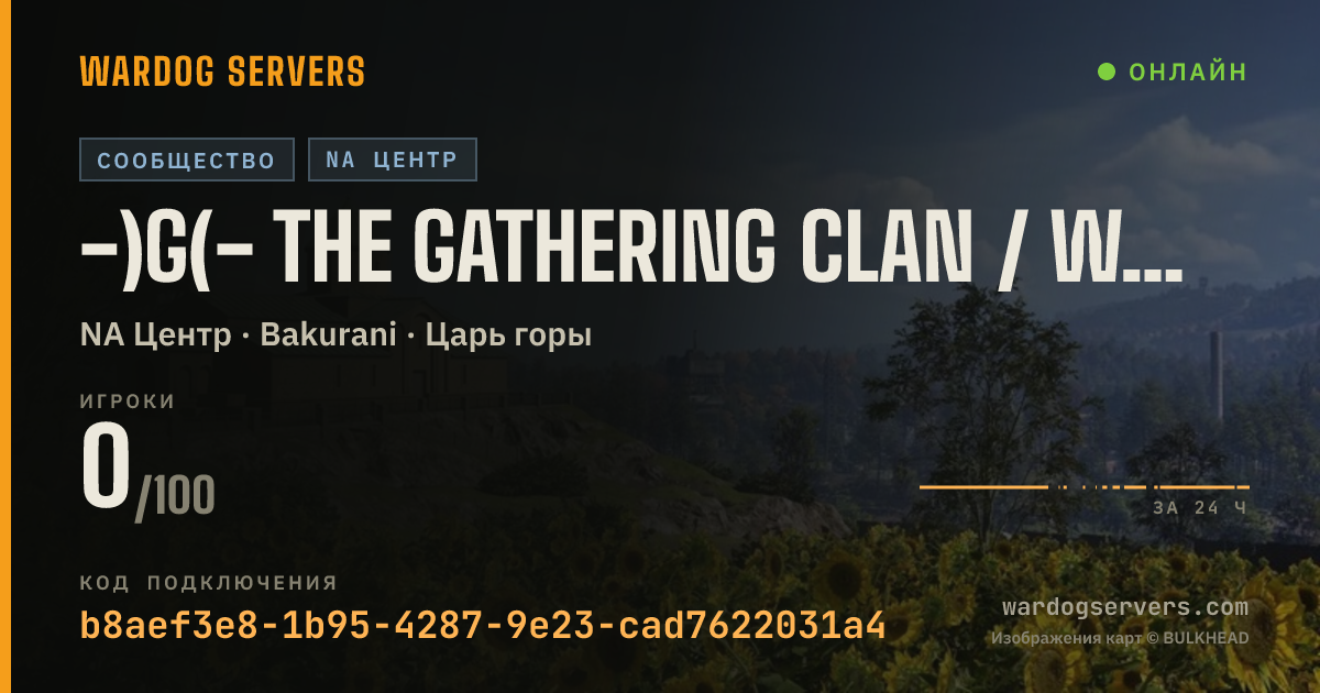 Баннер статуса сервера -)G(- The Gathering Clan / www.thegclan.com