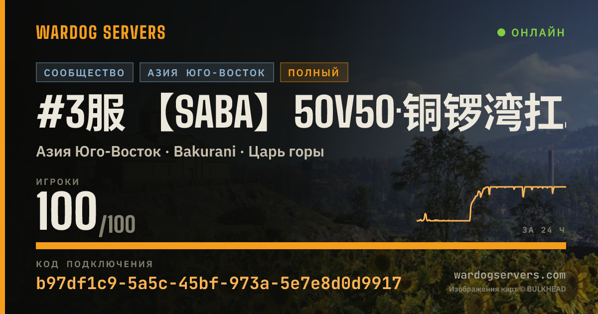 Баннер статуса сервера #3服 【SABA】50V50·铜锣湾扛把子·近战·Gang Brawl
