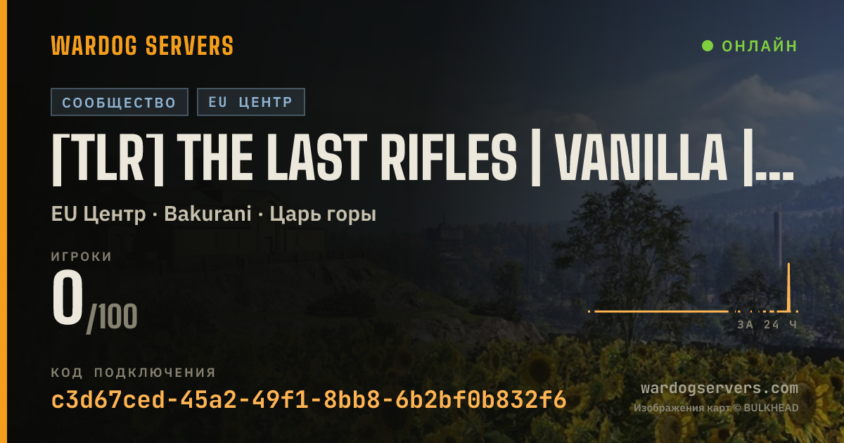 Баннер статуса сервера [TLR] The Last Rifles | Vanilla | tlr.gg #1