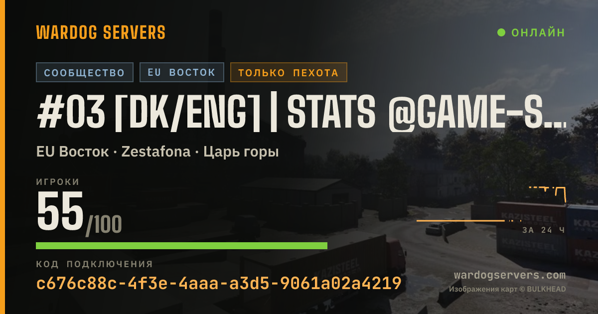 Баннер статуса сервера #03 [DK/ENG] | Stats @Game-Squad.dk | Dansk Community