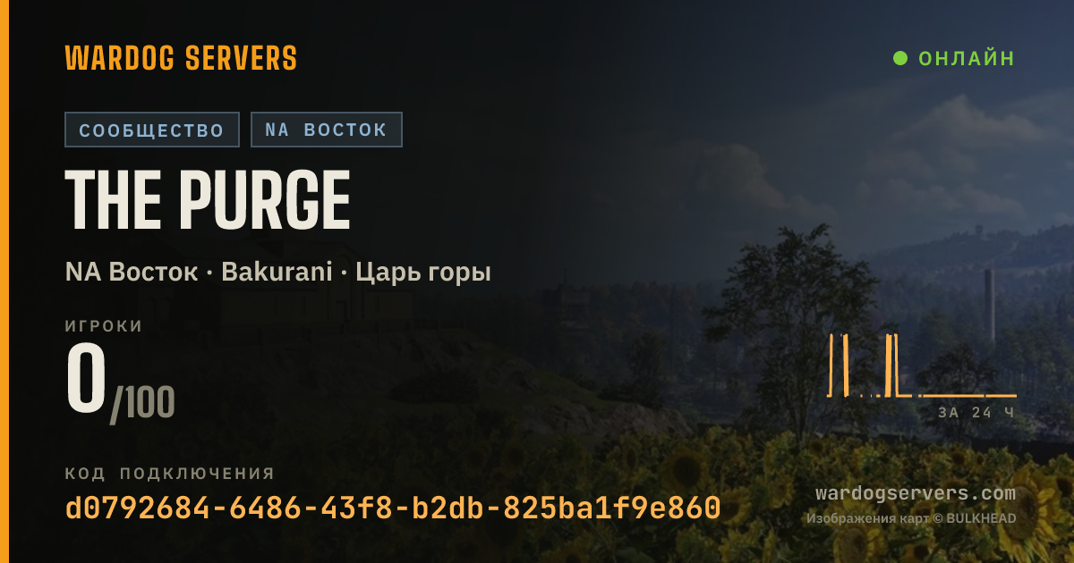 Баннер статуса сервера The Purge