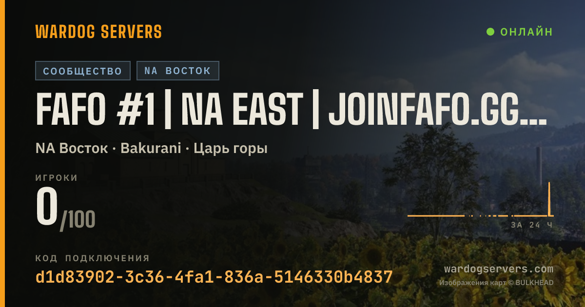 Баннер статуса сервера FAFO #1 | NA EAST | joinfafo.gg/discord