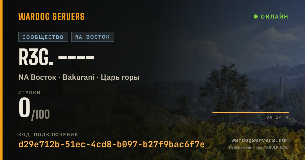 Баннер статуса сервера r3G. ----