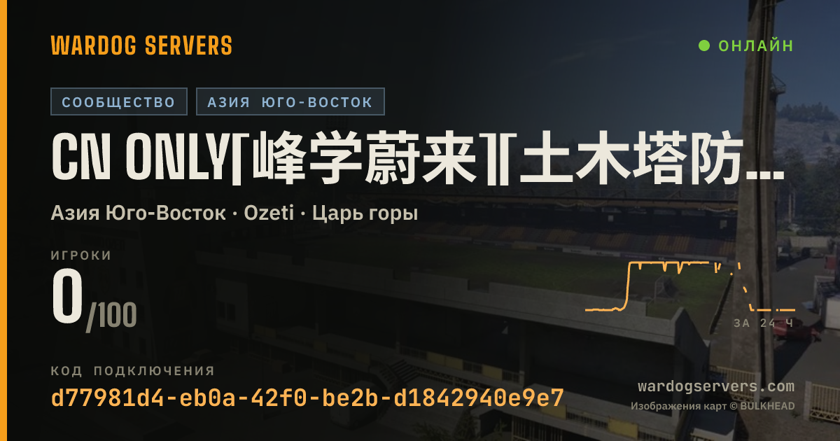 Баннер статуса сервера CN ONLY[峰学蔚来][土木塔防] 50V50龟壳对冲，禁狙机枪地雷禁堵补给卡，Q群了解规则1128016087
