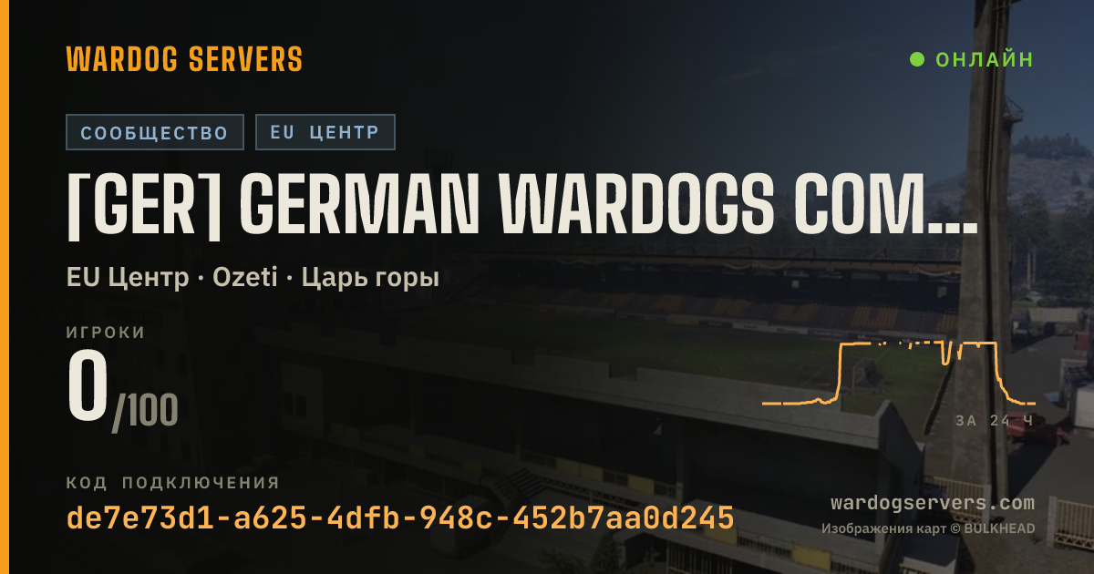 Баннер статуса сервера [GER] German Wardogs Community | 1 | discord.gg/gwd