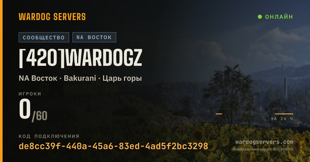 Баннер статуса сервера [420]WarDogz