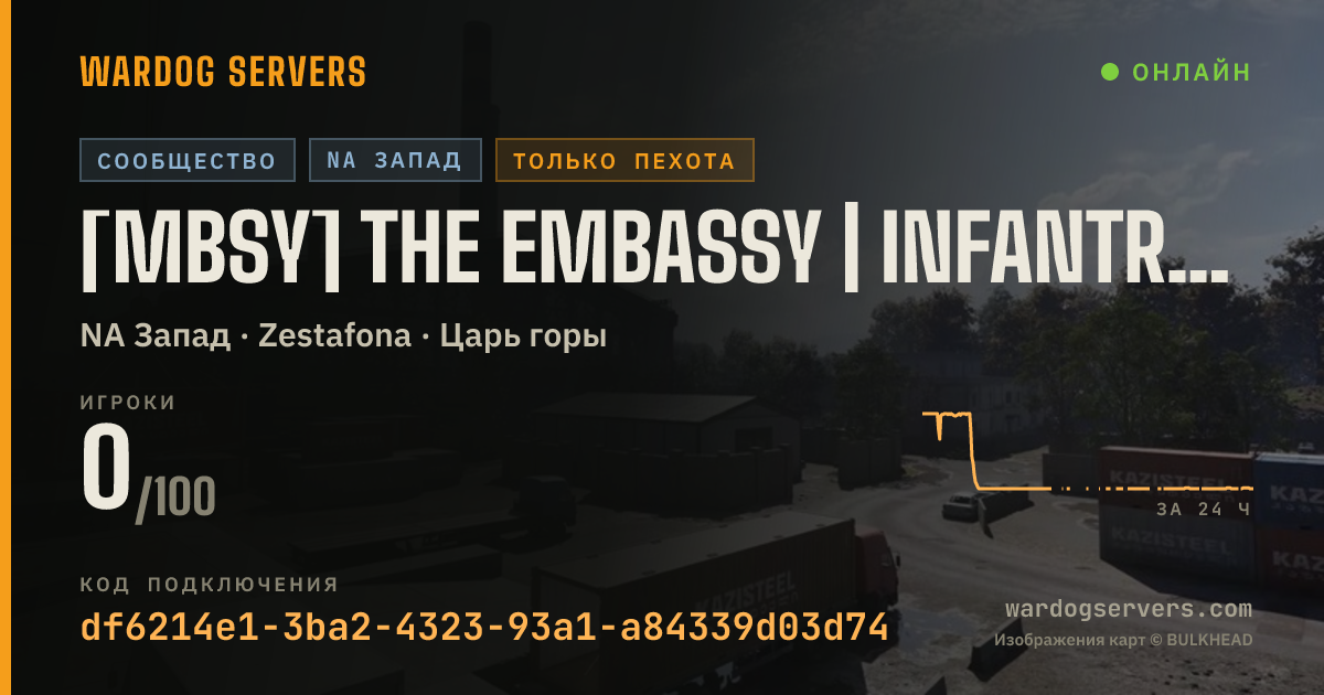 Баннер статуса сервера [MBSY] The Embassy | INFANTRY ONLY