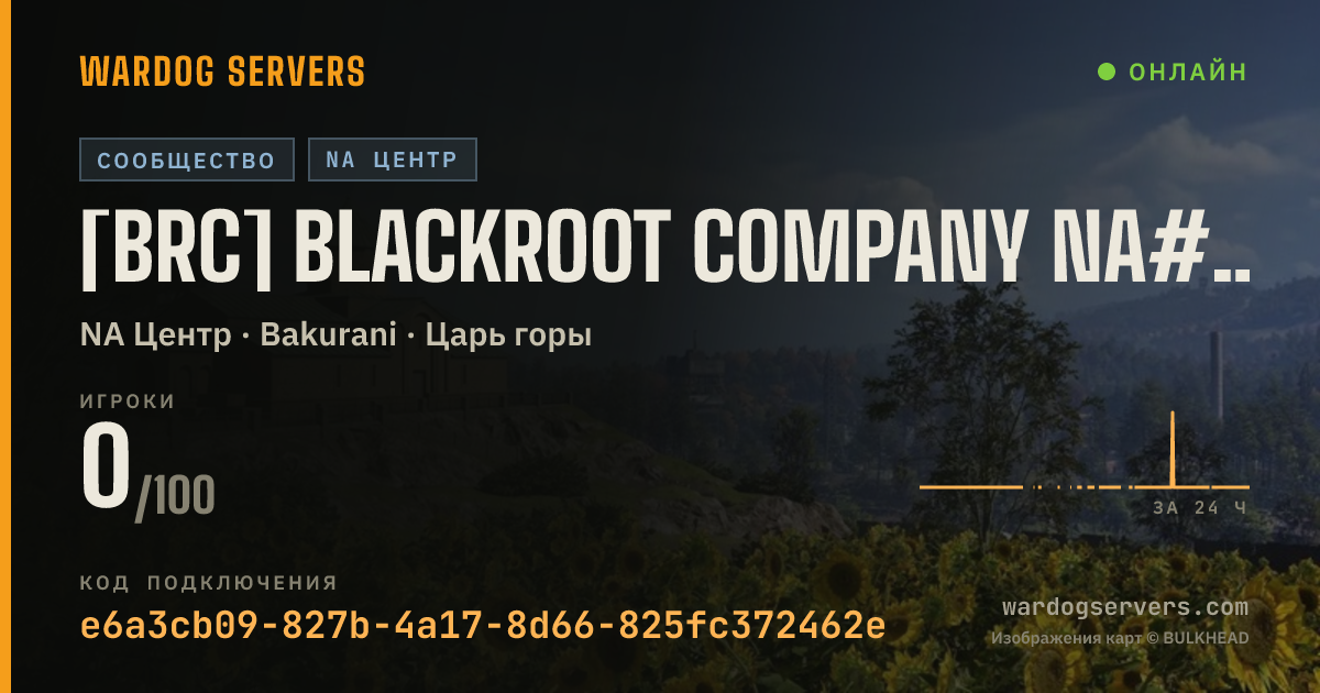 Баннер статуса сервера [BRC] Blackroot Company NA#1 discord.gg/blackroot
