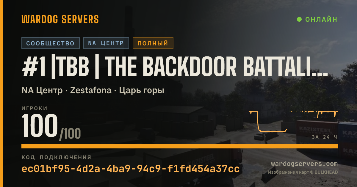 Баннер статуса сервера #1 |TBB | The Backdoor Battalion - Boosted Cash - Active Admins