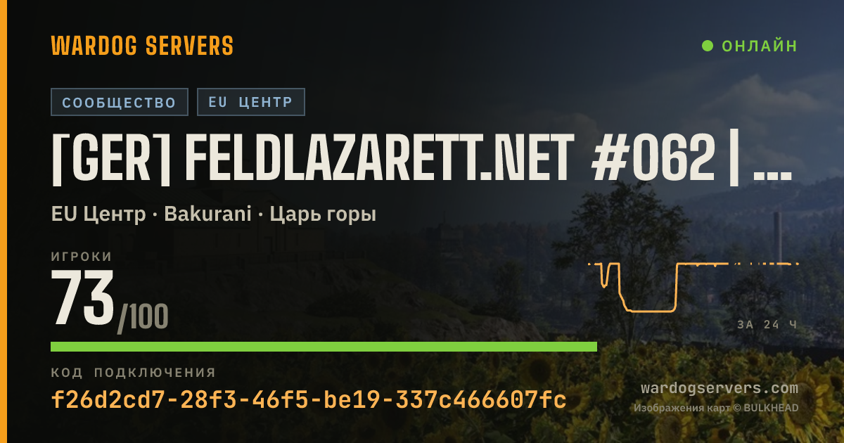 Баннер статуса сервера [GER] Feldlazarett.net #062 | Only-Newbies | 5-5-18