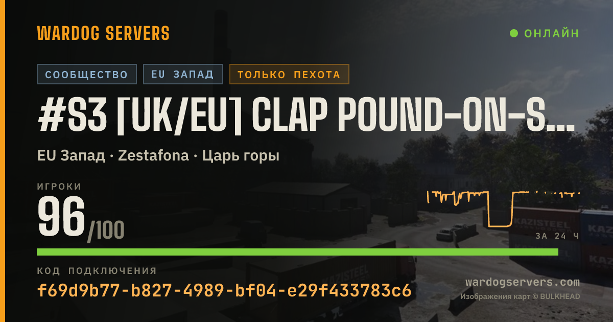 Баннер статуса сервера #S3 [UK/EU] Clap Pound-on-Sea | 50/50 | S3