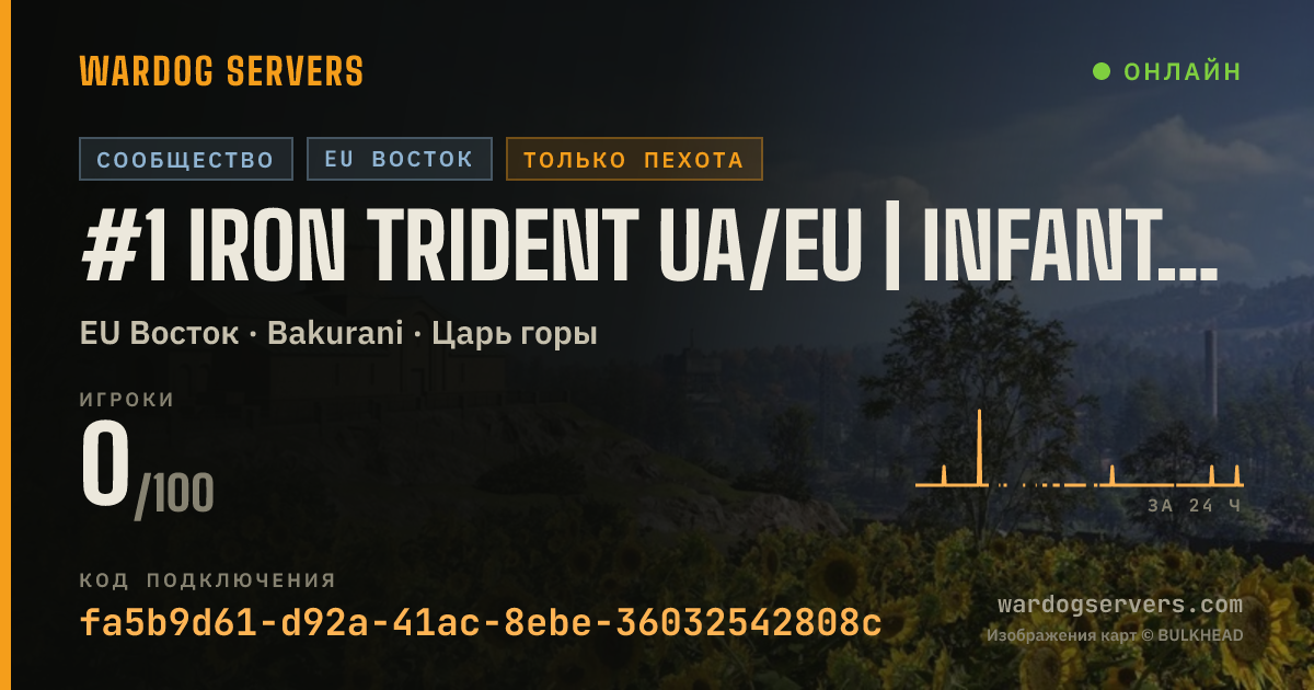 Баннер статуса сервера #1 Iron Trident UA/EU | INFANTRY [50V50]