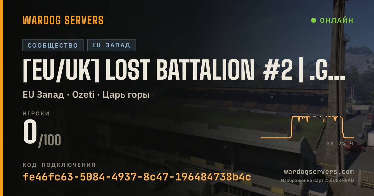 Баннер статуса сервера [EU/UK] Lost Battalion #2 | .gg/lostbattalion