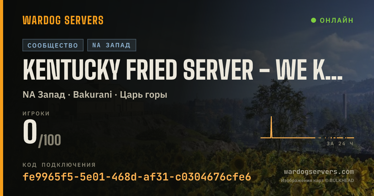 Баннер статуса сервера Kentucky Fried Server - We Know Uncs